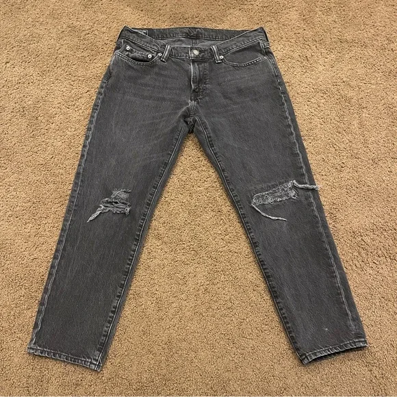 Abercrombie & Fitch Langdon Slim Distressed Jeans - Picture 2 of 7